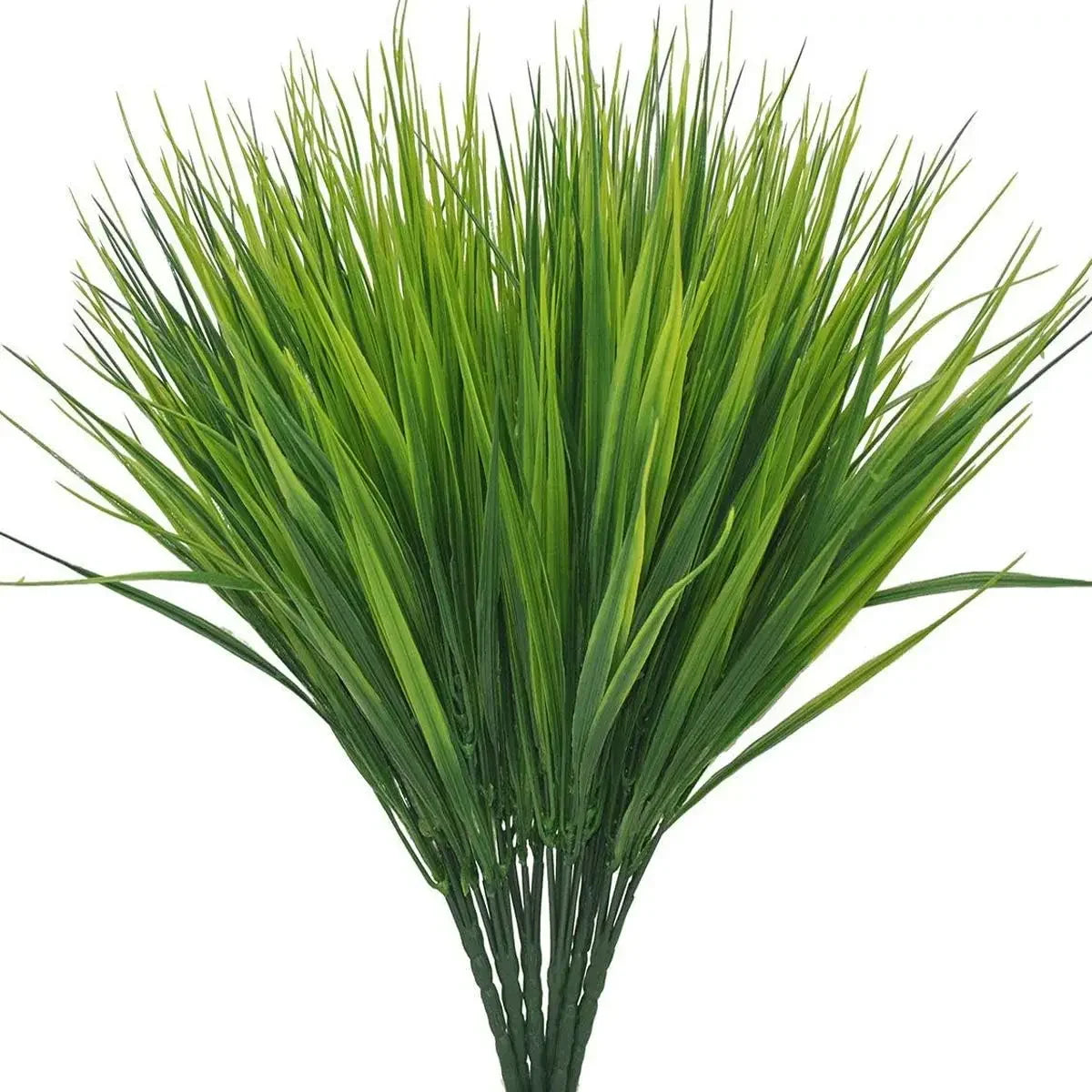 6 PCS Artificial Plants Outdoor Greenery Faux Plastic Wheat Grass Bushes Green Verandah Office Wedding Decor UV Resistant Plant